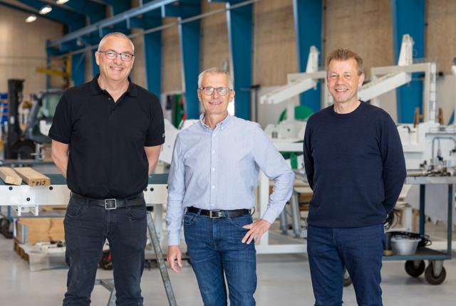 Ejer og teknisk chef Torben Mogensen, salgsdirektør Hans-Henrik Brusholt og ejer og adm. direktør Morten Nyssted har rigeligt at se til, efter PanPac Engineering A/S har fået to store ordrer i bogen på få måneder.