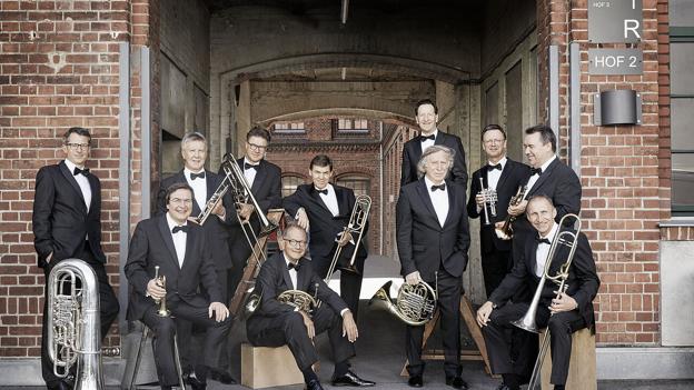 German Brass kommer til at afslutte festivalen tirsdag 15. august ved en koncert på Hjørring Gymnasium. Bandet var også med på festivalen for to år siden, og dengang var det så stor en succes, at arrangørerne har besluttet at hente dem til Vendsyssel igen. <i>PR-foto</i>