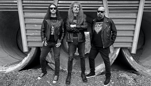 Speedmetal bandet Exciter fra Canada gæster De Sorte Huse lørdag som led i deres 40 års jubilæumsturné. <i>PR-foto - Heavy Agger</i>