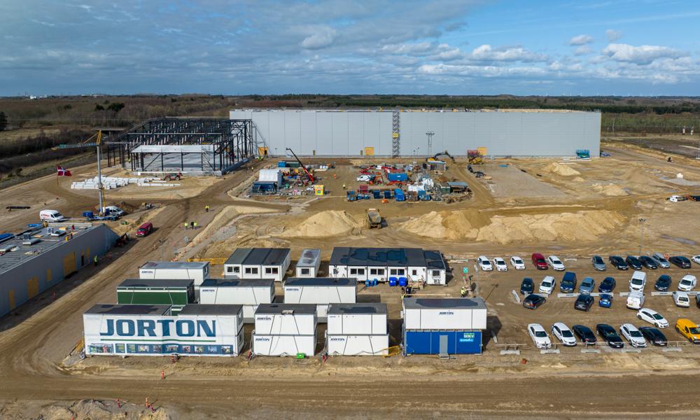Byggeriet af det store plastsorterings- og genanvendelsesanlæg i Esbjerg for Quantafuel er en Jorton mange nyere byggeprojekter.