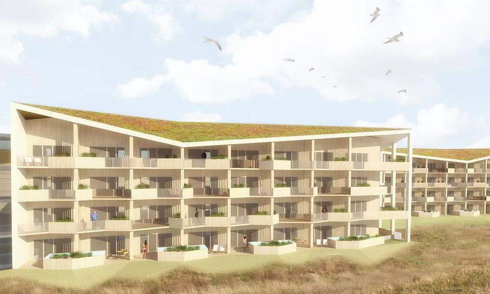 Det var sådan her, at badehotellet i Søndervig skulle tage sig ud. Det skulle oprindeligt stå færdigt i 2025, men er røget bag køen til fordel for Strandbyen. Det var sådan her, at badehotellet i Søndervig skulle tage sig ud. Det skulle oprindeligt stå færdigt i 2025, men er røget bag køen til fordel for Strandbyen.