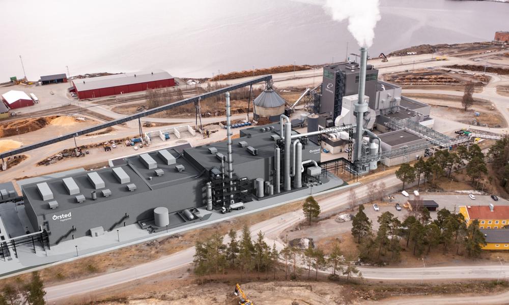FlagshipONE bliver opført ved det biomassefyrede kraftvarmeværk Hörneborgsverket i Örnsköldsvik, som drives af det svenske forsyningsselskab Övik Energi. 