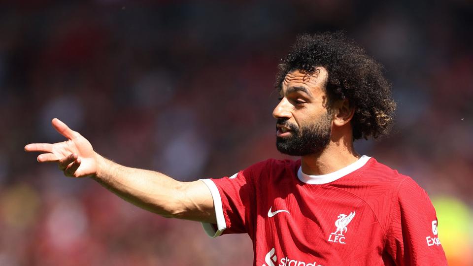 Hvis Mohamed Salah scorer et mål mod Southampton søndag, vil han for tredje sæson i træk slutte på 51 kampe og 30 scoringer i kampe for Liverpool. (Arkivfoto). <i>Phil Noble/Reuters</i>