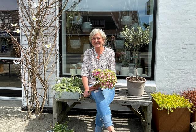 Marianne Mainz åbnede blomsterforretningen i februar i år. 