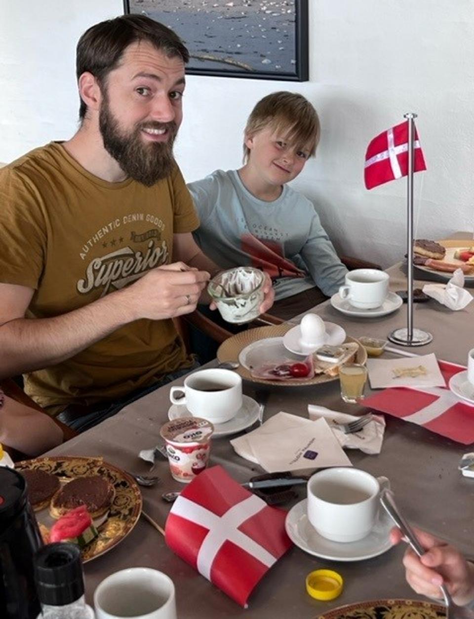 Per og familien havde nogle hyggelige dage i Hanstholm, hvor også svigersønnens fødselsdag blev fejret.