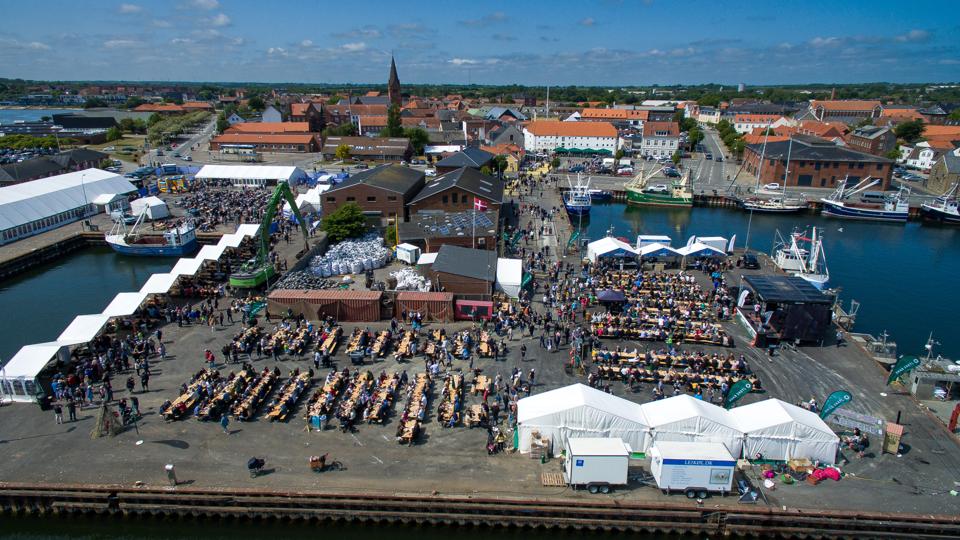 Skaldyrsfestivalen 2023 på havnen i Nykøbing Mors