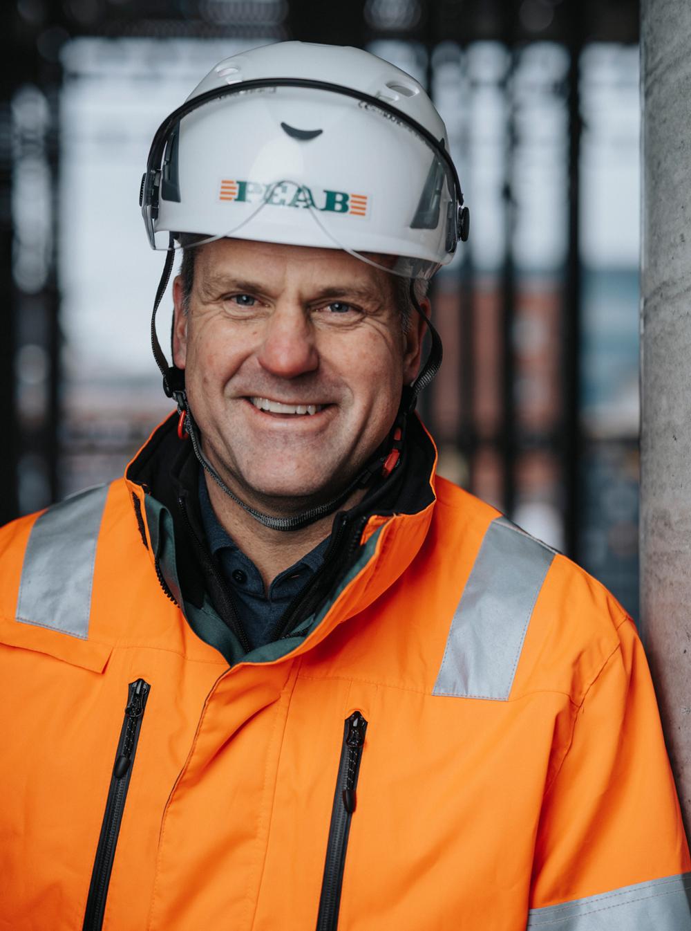 Stefan Danielsson, affärsområdeschef Bygg, Peab. Stefan Danielsson, affärsområdeschef Bygg, Peab.