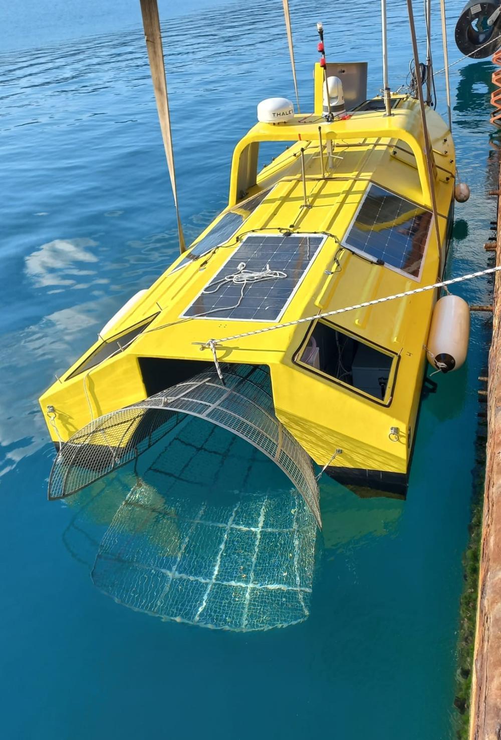 Et af Tucos USV-fartøjer (unmanned surface vehicle) der kan udføre data opsamling og overvågning af kritisk infrastruktur under havets overflade. Et af Tucos USV-fartøjer (unmanned surface vehicle) der kan udføre data opsamling og overvågning af kritisk infrastruktur under havets overflade.