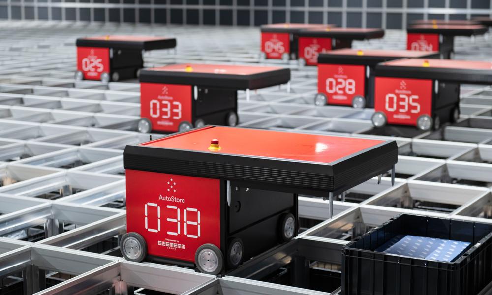 Saniståls Autostore-lager udvides nu, så det kan håndtere 183.000 kasser med lagervarer. Saniståls Autostore-lager udvides nu, så det kan håndtere 183.000 kasser med lagervarer.