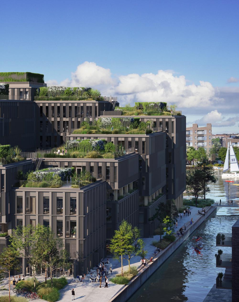 Kontorhuset Marmormolen i København opføres primært i massivt træ og bliver otte etager i højden. Kontorhuset Marmormolen i København opføres primært i massivt træ og bliver otte etager i højden.