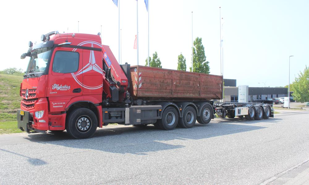 AMT KC300-kærre til Vognmand Haferbier, Vebbestrup. AMT KC300-kærre til Vognmand Haferbier, Vebbestrup.