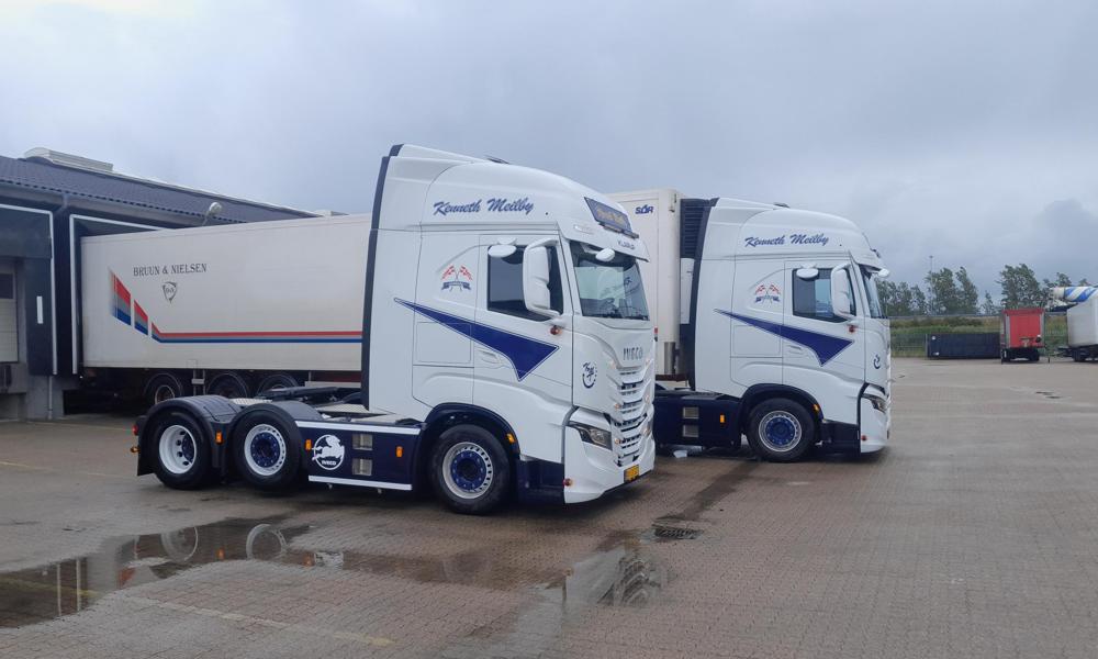 2 stk. Iveco S-Way 6x2/4 til Kenneth Meilby Transport i Klarup. 2 stk. Iveco S-Way 6x2/4 til Kenneth Meilby Transport i Klarup.