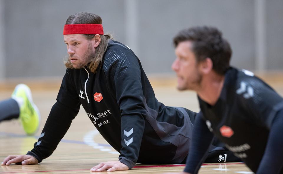 Mikkel Hansen er tilbage i fuld vigør hos Aalborg Håndbold, der har fem ugers sæsonforberedelser forude. <i>Foto: Bente Poder</i>