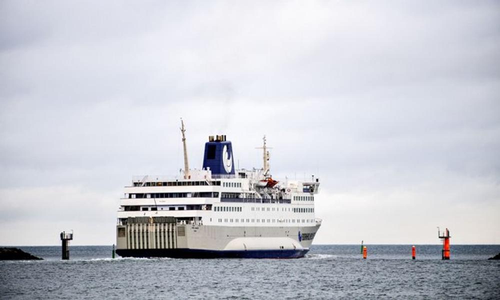 Færgen Povl Anker måtte overnatte i Ystad, fordi vejret var for voldsomt til at fragte passagerer retur til Bornholm mandag.