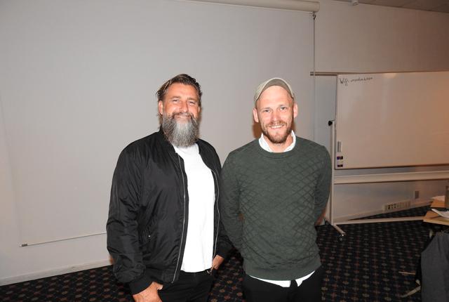 Her er det producent Jesper Jørgensen og instruktør Christian Andersen, som har lavet Hirtshals-filmen "Synkefri".