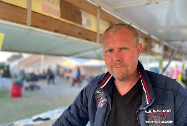 Peter Svendsen er særdeles tilfreds med årets udgave af markedet i Brønderslev.