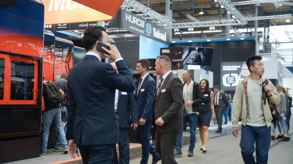Der er altid meget at se på i messehallerne. Her er det EMO-messen i 2019. Der er altid meget at se på i messehallerne. Her er det EMO-messen i 2019.