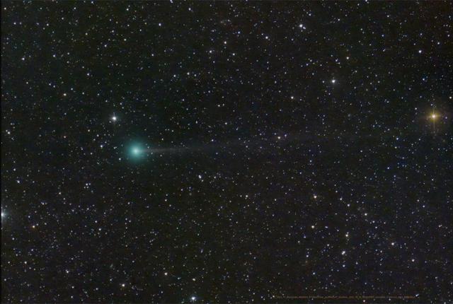 Kometen Nishimura på en ukendt lokation i rummet. Billedet er offentliggjort af NASA 6. september 2023.