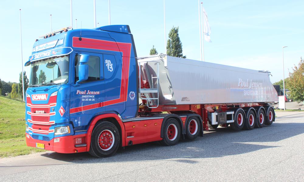 AMT TGL400 Eco-tiptrailer til Poul Jensen Snertinge. AMT TGL400 Eco-tiptrailer til Poul Jensen Snertinge.