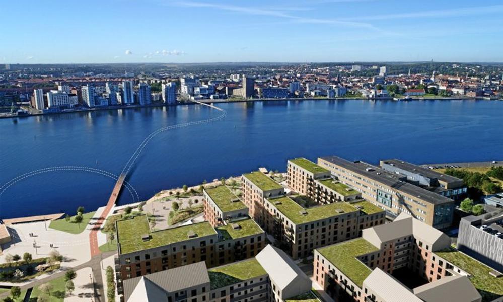 Illustration af mulig bybro mellem Aalborg og Nørresundby. Illustration af mulig bybro mellem Aalborg og Nørresundby.