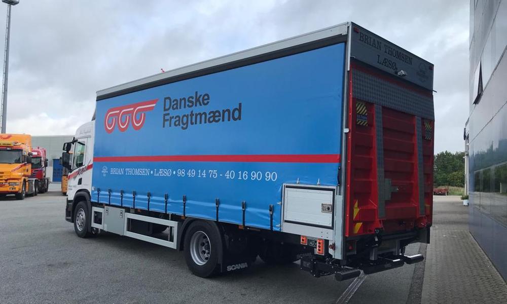 Scania P 280 til Øens Fragtrute på Læsø. Scania P 280 til Øens Fragtrute på Læsø.
