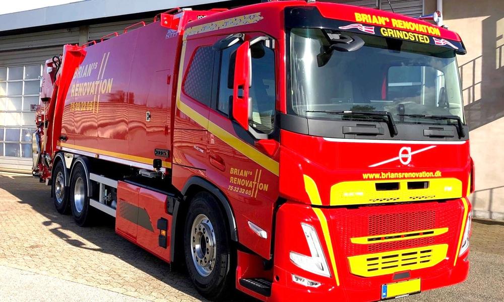 Volvo FM Electric til Brians Renovation. Volvo FM Electric til Brians Renovation.