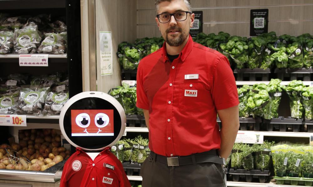 Roboten Robbie kommer att bli en tillgång när den är färdigutvecklad, menar Ica-handlaren Fredrik Rister. Roboten Robbie kommer att bli en tillgång när den är färdigutvecklad, menar Ica-handlaren Fredrik Rister.