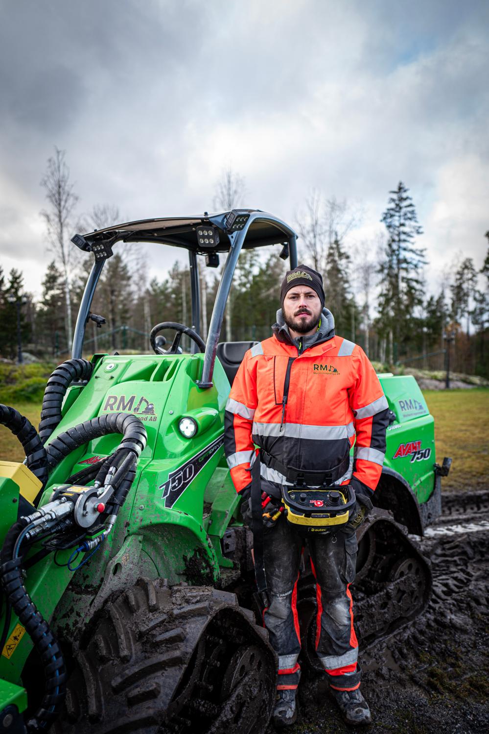 Robert Willén, grundare av RM Markentreprenad. Robert Willén, grundare av RM Markentreprenad.
