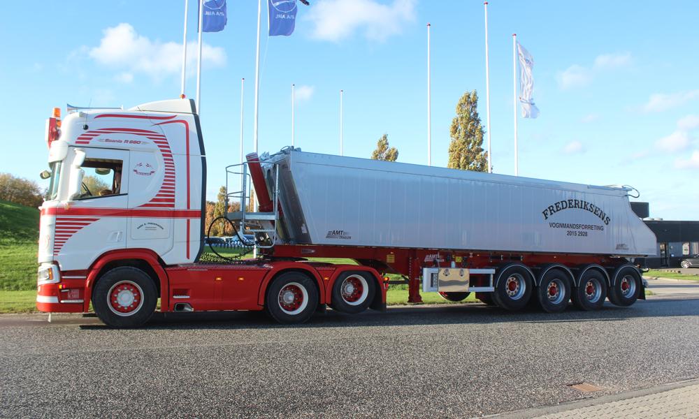 AMT TGL400 Eco-tiptrailer til Rødding Vognmandsforretning. AMT TGL400 Eco-tiptrailer til Rødding Vognmandsforretning.