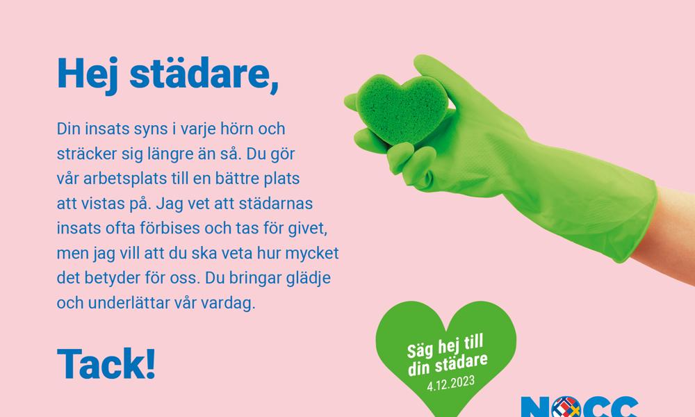Nordic Cleaning Cooperations kampanj. Nordic Cleaning Cooperations kampanj.