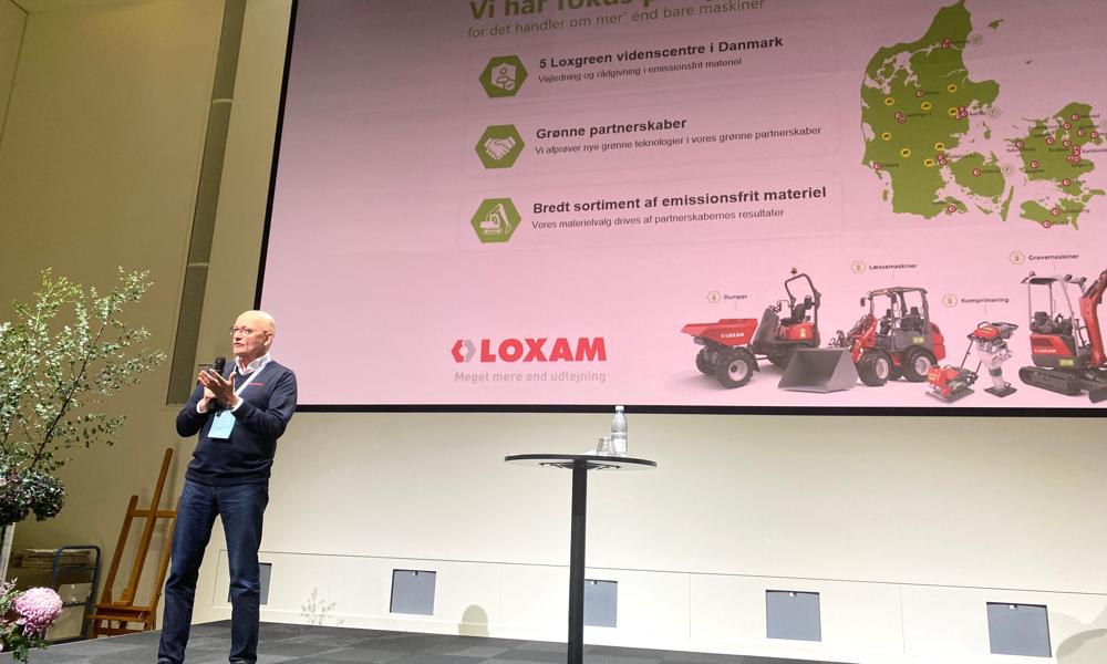 Carsten Hoeck, adm. direktør i Loxam, lagde op til partnerskaber på konferencen. Foto: Torben Sigh Carsten Hoeck, adm. direktør i Loxam, lagde op til partnerskaber på konferencen. Foto: Torben Sigh