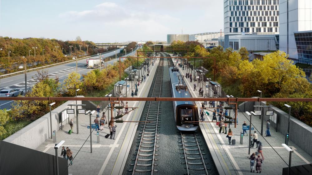 Strækningen ved Københavns Lufthavns Station er med over 6.000 tog om måneden en af de mest trafikerede jernbanestrækninger i landet, og der vil komme yderligere jernbanetrafik, når Femern Bælt-tunnelen til Tyskland åbner. Strækningen ved Københavns Lufthavns Station er med over 6.000 tog om måneden en af de mest trafikerede jernbanestrækninger i landet, og der vil komme yderligere jernbanetrafik, når Femern Bælt-tunnelen til Tyskland åbner.