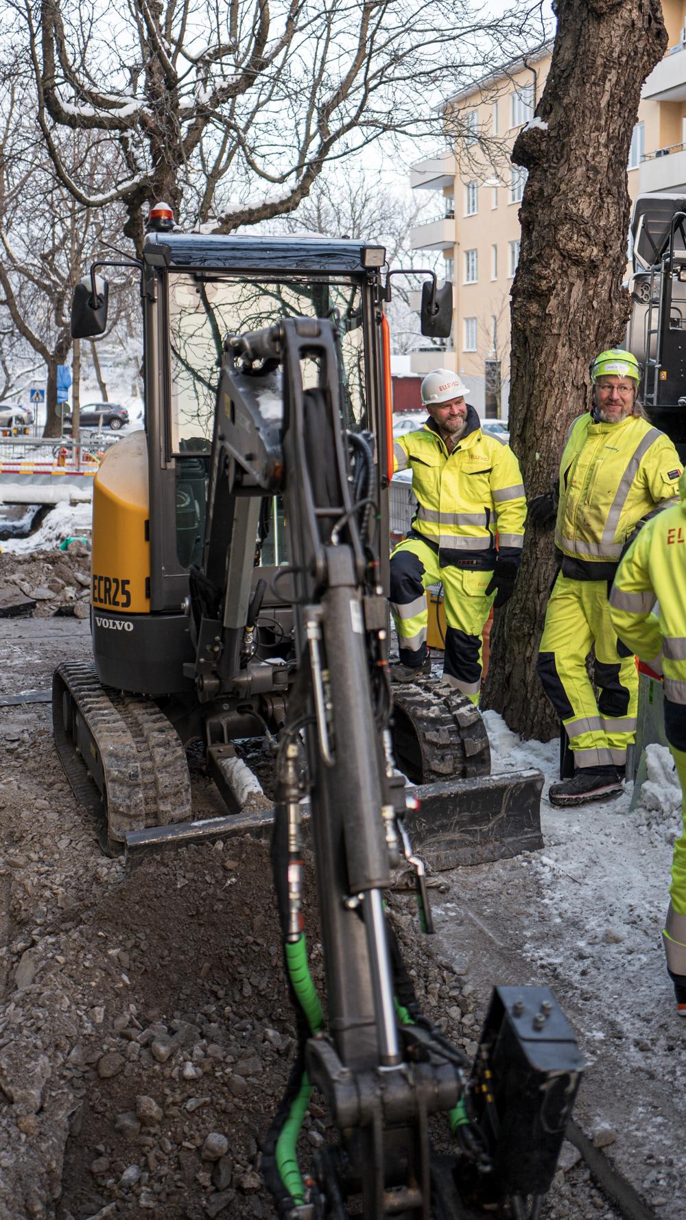 Bild från när el bygger el i Stockholm.