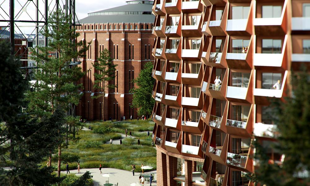 I projektet Stadsljus byggs 390 bostadsrätter. I projektet Stadsljus byggs 390 bostadsrätter.
