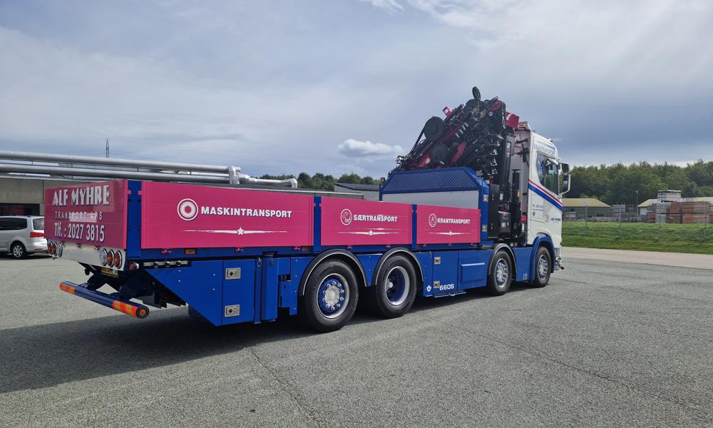 Scania S660 8x4 til Alf Myhre Transport. Scania S660 8x4 til Alf Myhre Transport.