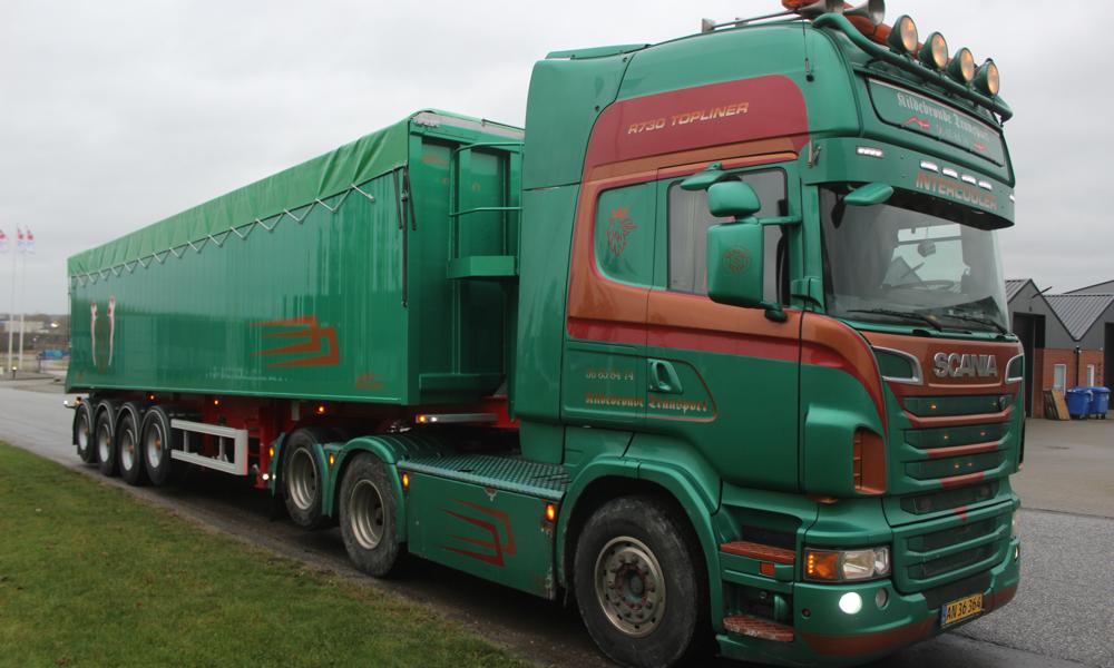 AMT TK400-tiptrailer til Kildebrønde Transport. AMT TK400-tiptrailer til Kildebrønde Transport.