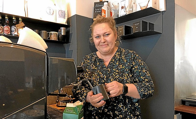 Dorthe Ris indehaver af kaffehjørnet er med i Wolt-ordningen fra dag et.