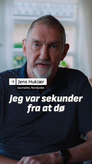 Jens Hukiær var sekunder fra at dø. Nu fortæller han historien om, hvordan han overlevede