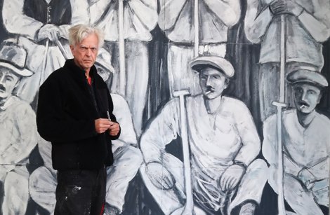 Kunstneren Søren Elgaard har skabt ni vægmalerier ved Stigsborg, der fortæller historien om Nørresundby. Midt i udviklingen af en ny bydel bliver de også et billede på, hvorfor fortællingen om byen stadig lever.