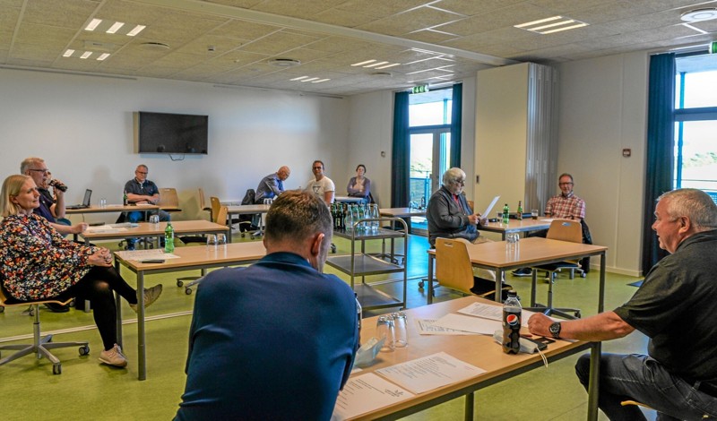 14 var mødt op til den årlige generalforsamling i Kultur og Idrætscenter Lanternen i Løgstør mandag aften. Foto: Mogens Lynge