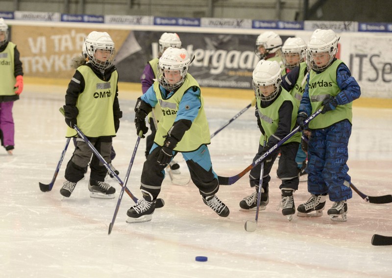 AaB Ishockey har igen åbent hus tre gange i løbet af ugerne 42 og 43. Det er for børn mellem fire og syv år. Arkivfoto: Michael Kock.