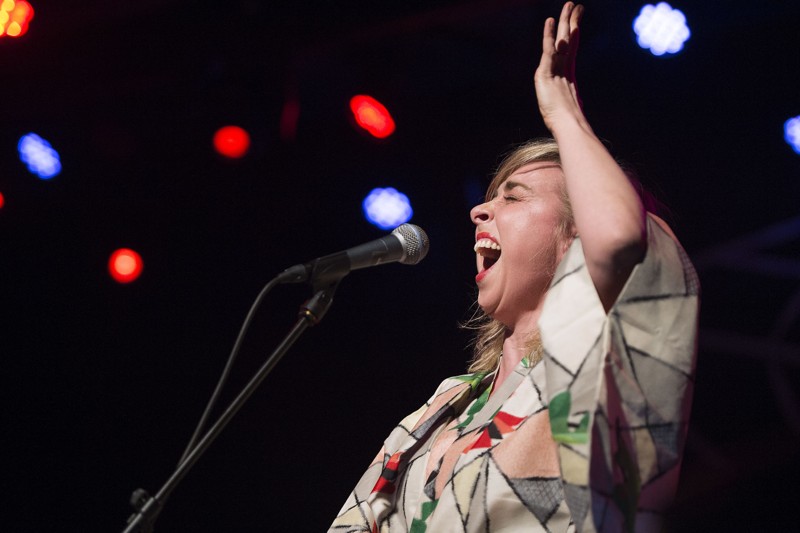 Nan Jacobi - en femtedel af HUN Solo, som giver koncert på Skråen fredag 13. oktober. Arkivfoto: Hans Ravn