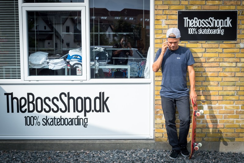Thomas Nielsen har gjort sin passion til sin levevej med skateshoppen The Boss Shop, som ifølge cvr-registret har eksisteret siden 2013.