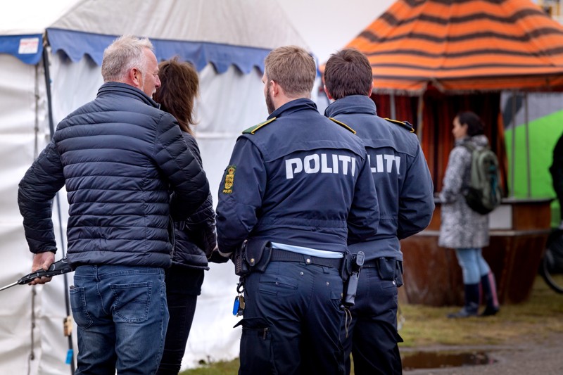 Politiet er til stede ved Hjallerup Marked, og de har foretaget flere visitationer. Dette foto er dog fra 2019