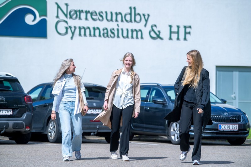 På Nørresundby Gymnasium & HF får regeringens udspil en blandet modtagelse. Foto: Torben Hansen