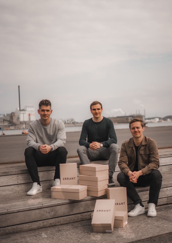 Christian Fuglsang, Rasmus Lund og Mads Frederiksen er klar til næste kapitel med Errant. Pr-foto