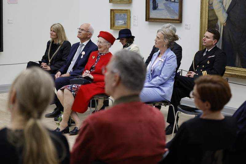Dronning Margrethe kastede glans over udstillingen af Monets værk på Skagens Museer. Foto: Henrik Bo