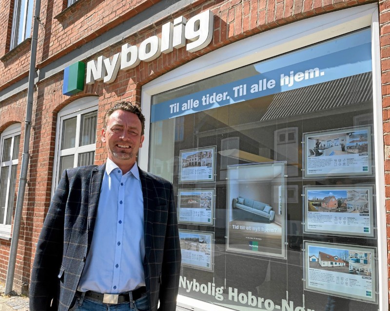 Henrik Taftenberg er ny mand hos Nybolig i Hobro. Foto: Jesper Bøss