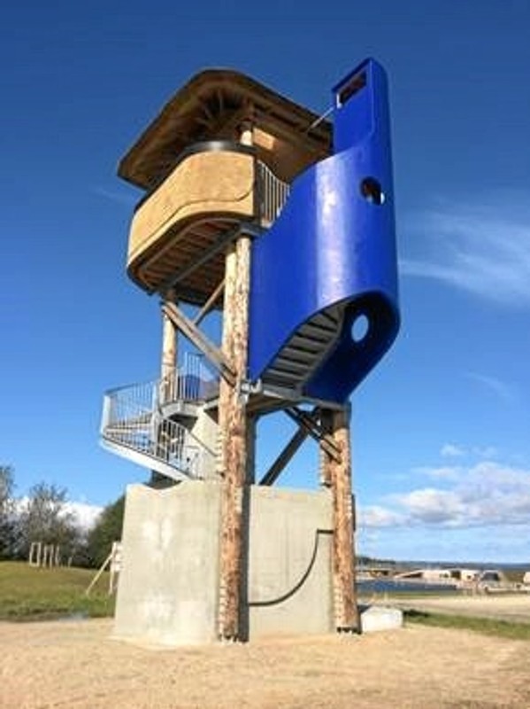 Det nye tårn i Vestre Fjordpark er klar til indvielse. Foto: Aalborg Kommune