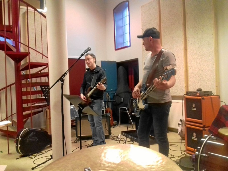 Musikerne Morten Jacobsen, Rikko Tuure, Andreas Rohde Brun og Esben Højer er gået i skarp træning for at give publikum en dejlig aften fra start til slut. Privatfoto